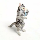 Austrian Bronze Cold Painted Crying Cat With Handkerchief Vintage Poss Bergman 