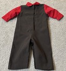 Hudson Ferrell Baby Boy   s Formal Suit Sz 3-6mos 1-piece Suit Red Black