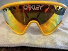 Oakley Eyeshade Factory Pilot Yellow Sunglasses - Fire Iridium - Very Nice