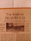 1927 Deadwood Black Hills Sd Pine Crest Park Auto Camp Brochure Booster Pamphlet