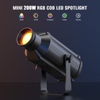 200w Pinspot Stage Light Cob Rgb Led Spotlight Dmx Light Club Party Show Disco