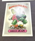 1985 Topps Garbage Pail Kids Series 1  39b Green Jean 1 Star glossy Back Ex
