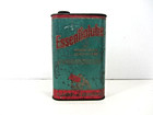 Vintage 1940s-1950s Essentialube Motor Oil-32 Ounce Metal Can-garage-collectible