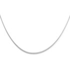14k Yellow Or White Gold 1mm Sparkle Omega Necklace - 17 