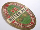 Carlton   United Breweries Victoria Brewery Vb - Bitter Ale Beer Label Australia