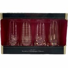 Christian Siriano New York Stemless Champagne    mismatched    Glasses Set Of 4 Nib
