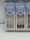 Kiss Impress Press-on Manicure Short Holiday Christmas Nails  lot Of 5 