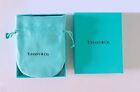 Tiffany   Co  Empty Packaging Blue Gift Box   Pouch 2pc Set New  