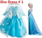 Gorgeous Queen Elsa   Princess Anna Costume Cosplay Party Dress Up