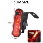  2 Pack  Bike Rear Tail Light Usb Rechargeable Cycling Safety Flashers Blinking