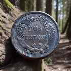Peru 1864 2 Centavos Very Nice Condition Lm