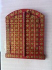 Vintage Wooden Hand Carved Window With Brass Work  Wooden Wall Hanging Window