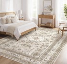 Washable 7x9 Area Rug Large Soft Washable Oriental Traditional   Beige