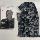 Nike Pro Therma-fit Hyperwarm Hood Ski Mask Balaclava Gray Camo -us Stock