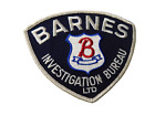 Barnes Security Vintage Patch Investigation Bureau Guard Shoulder Crest Lrg Rare