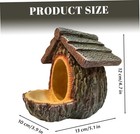 Treehouse Shape Bird Feeder - Waterproof Resin Hanging Garden Patio Ornament
