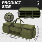 42  Soft Rifle Case For 4 Guns With Molle  Tactical Multi Gun Bag With Padded Di