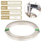 19 7 Feet 5mm Wide Flat Bezel Wire  32 Gauge Nickel Silver Wire  Platinum Diy Be