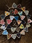 48 Penny Rug Vintage Floral Fabric Heart Applique Patch Junk Journal Slow Stitch