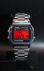 Custom Casio A158w - Red Dial Brand New