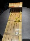 Vintage Paris Wood Wooden Toboggan Snow Sled Made In Canada 5    Long