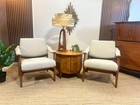 Pair Of Vintage Thonet Mid-century Modern Lounge Chairs Professionally Restored