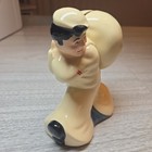 Vintage-the Seamen s Bank For Savings Ceramic Wwii Sailor Coin Bank  6 t