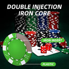 Homwom Poker Chip Set - 500pcs Chips With Aluminum Case  11 5 Gram   