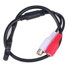 Audio Preamp Microphone Security Camera Mic W  Power Cable Cctv Rca Mini Spy Cn8