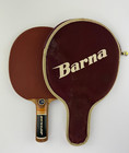 Vintage Dunlap Barna Hard Rubber Paddle With Cover From The 60s