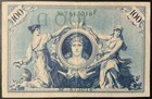 1908 Germany Paper Money - 100 Mark Green Seal Banknote 