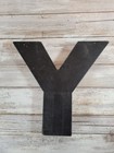 Distressed Rustic 2 Tone Wooden Letter Y Gallery Wall 8 Inches Tall