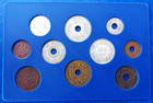 Israel Palestine British Mandate Complete Set Of All 10 Types Of Coins 1927-1946
