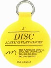 Flatirons Disc Adhesive Plate Hanger Set  6-2 Inch Hangers  Yellow 