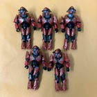 Lot 8pcs Red Elite Halo Mega Bloks Construx Universe Micro Action Figures Toys