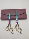 6 5   Professional Barber Hair Cutting And Thinning Fancy Salon Shears Scissor