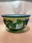 Collections Old Beijing Chinese Glass Carved Flower Bird Statue Bowl Decor Art