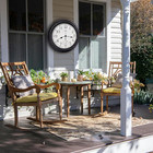 12 Inch Indoor Outdoor Clock Waterproof With 12 Inch  12  Bronze 