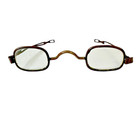 Antique Eyeglasses Brass Frame Oval Reading Glasses No Extendable Arms  read 