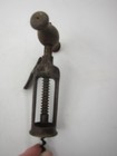 Vintage Wooden Handle Corkscrew Wine Bottle Opener Rustic Rack   Pinion