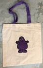 Mcdonald   s Grimace Chenille Patch Tote Bag - New