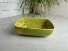 Vtg California Pottery Rectangular Ceramic Planter Pot Lime Green