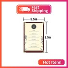 Goodsmart Restaurant Menu Covers     25 Pack Burgundy 2-view  Top-loading Menu Hol