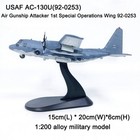 1 200 Diecast Military Model Usaf Ac-130u Spooky Ii Gunship Aircraft Collection