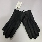 Ugg Leather Gloves Women   s Size M Classic Black Lined New
