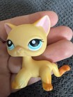 Rare 2006 Hasbro Littlest Pet Shop Orange Shorthair Cat Blue Eyes  339