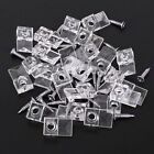 25pcs Mirror Hangers For The Wall  Mirror Holder Clips  Clear Plastic Mirror