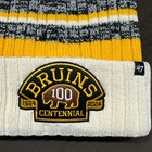 New Boston Bruins Nhl Hockey  47 Centennial 100 Years Cuffed Knit Beanie Pom Cap