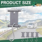 8 Pcs Awning Hooks For Piping Rail 5 6 Mm 7 8 Mm Double Sided Awning Light-8
