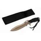 12  Hunting Knives Steel Blade Silver   Black Knife Nylon Sheath